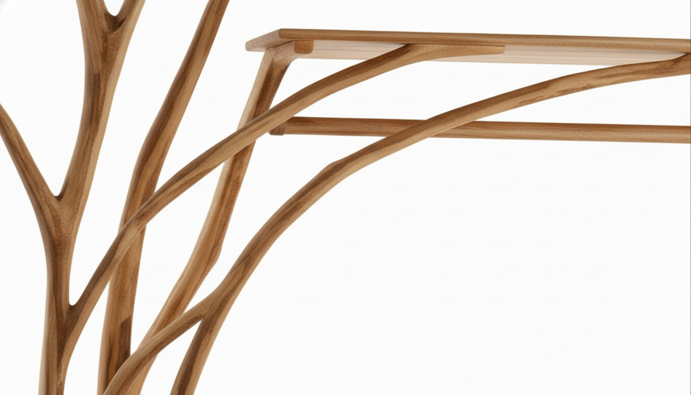 Forestline Open Wood Wardrobe — Sculpted Storage Inspired by Trees