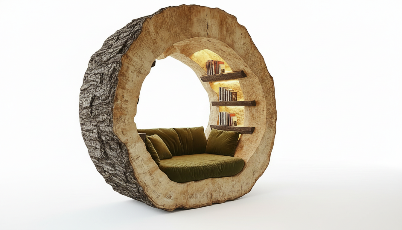 Ringhaven Solid Wood Reading Nook — A Sanctuary Carved From Time