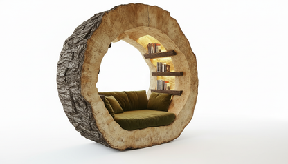 Ringhaven Solid Wood Reading Nook — A Sanctuary Carved From Time