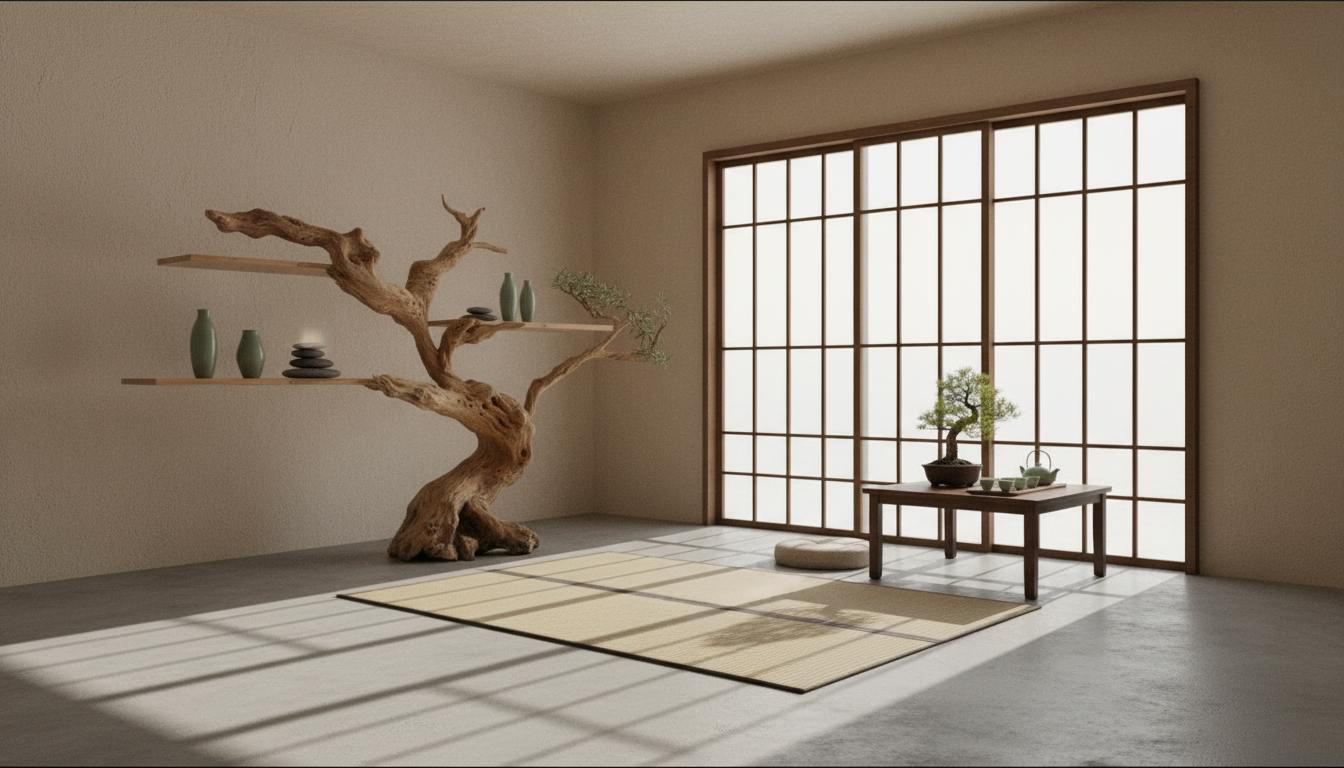 Arborline Solid Wood Wall Bookshelf — A Living Form on the Wall