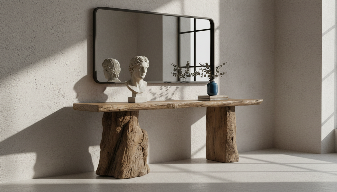Rootline Live-Edge Console Table – Where Nature Stands Still