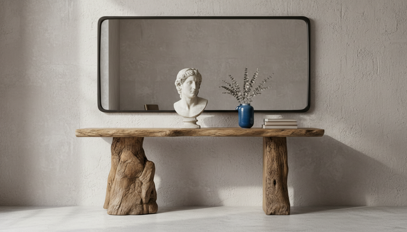 Rootline Live-Edge Console Table – Where Nature Stands Still