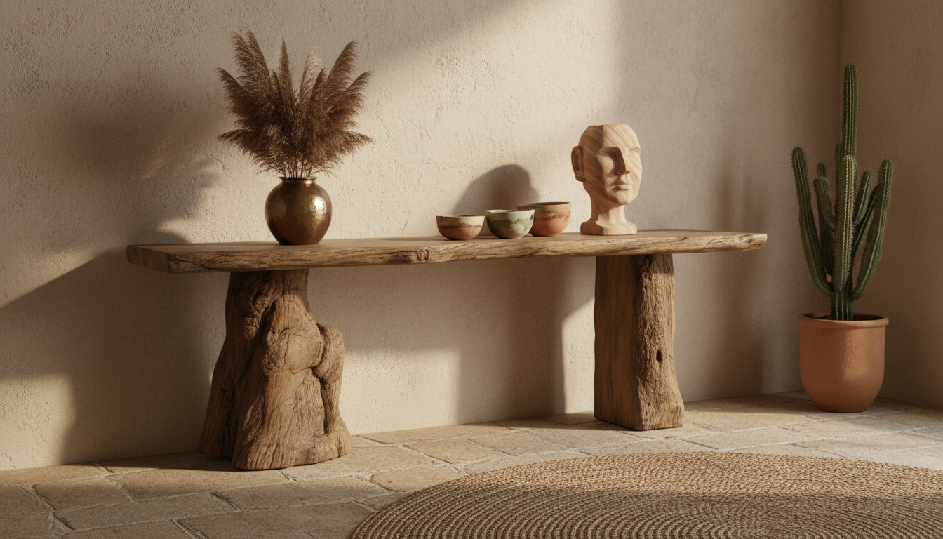 Rootline Live-Edge Console Table – Where Nature Stands Still