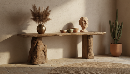 Rootline Live-Edge Console Table – Where Nature Stands Still