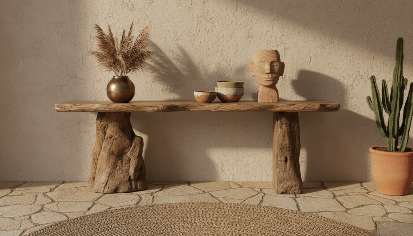 Rootline Live-Edge Console Table – Where Nature Stands Still