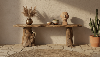 Rootline Live-Edge Console Table – Where Nature Stands Still