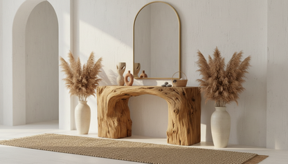 Hearthline Solid Wood Console Table – A Ritual of Calm and Form