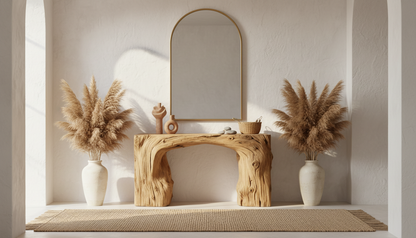 Hearthline Solid Wood Console Table – A Ritual of Calm and Form