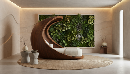 Lunara Cocoon Bed – A Private World Within Wood