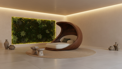 Lunara Cocoon Bed – A Private World Within Wood
