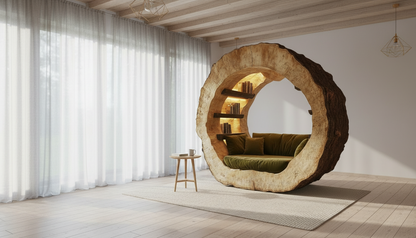 Ringhaven Solid Wood Reading Nook — A Sanctuary Carved From Time