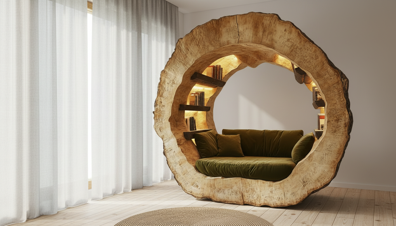 Ringhaven Solid Wood Reading Nook — A Sanctuary Carved From Time