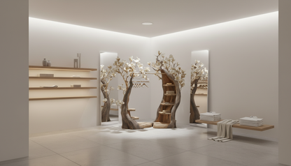 Bloomroot Sculptural Wood Wardrobe — Where Storage Becomes Poetry