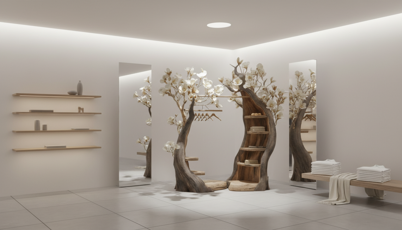 Bloomroot Sculptural Wood Wardrobe — Where Storage Becomes Poetry