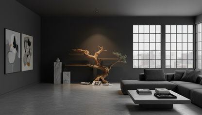 Arborline Solid Wood Wall Bookshelf — A Living Form on the Wall