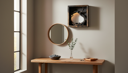 Ancestral Tree Portal – Sculptural Wooden Wall Art