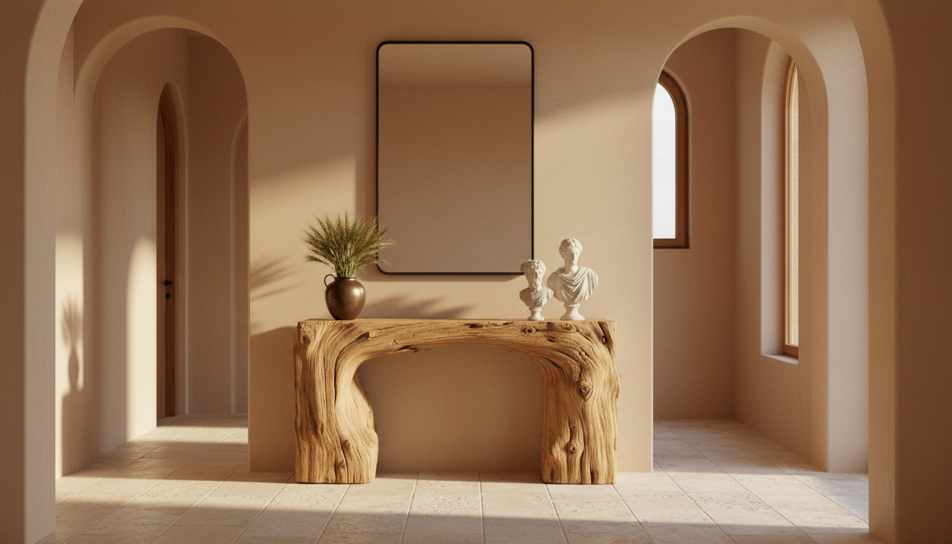 Hearthline Solid Wood Console Table – A Ritual of Calm and Form