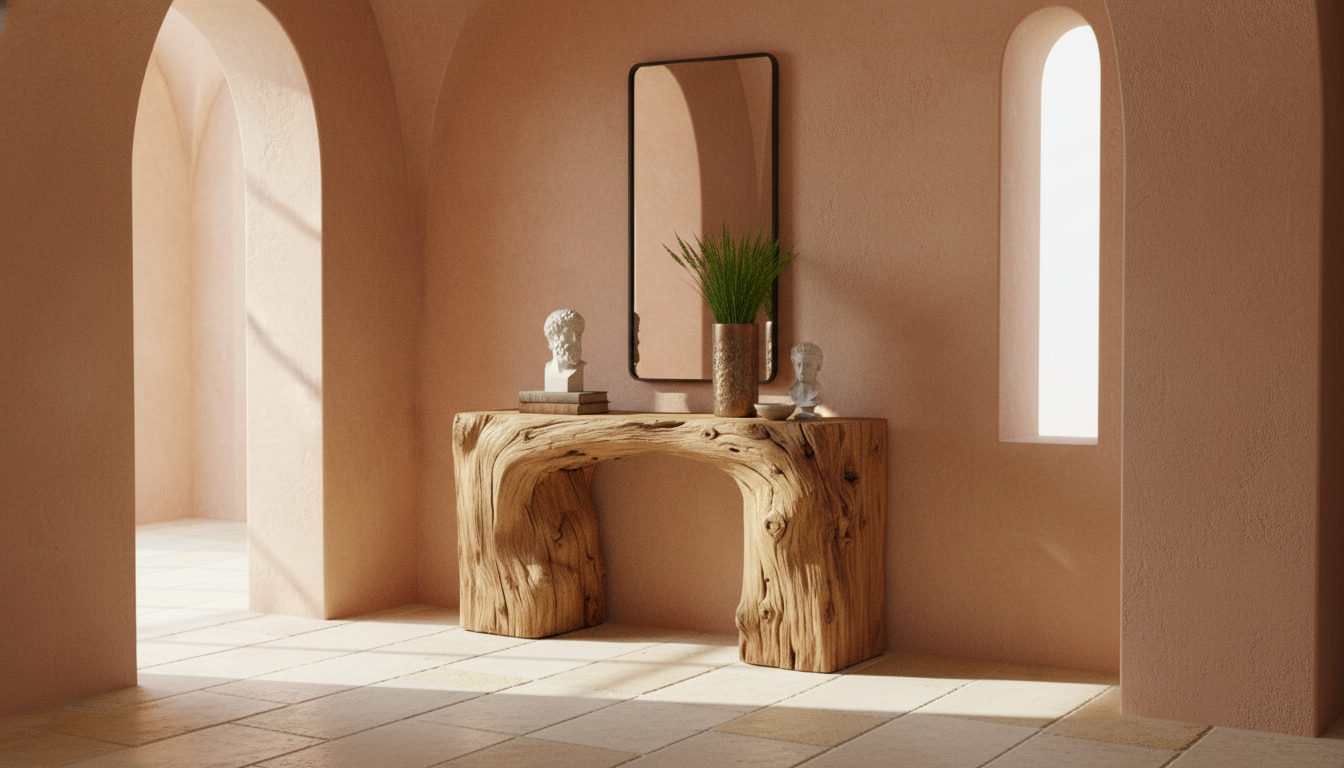 Hearthline Solid Wood Console Table – A Ritual of Calm and Form