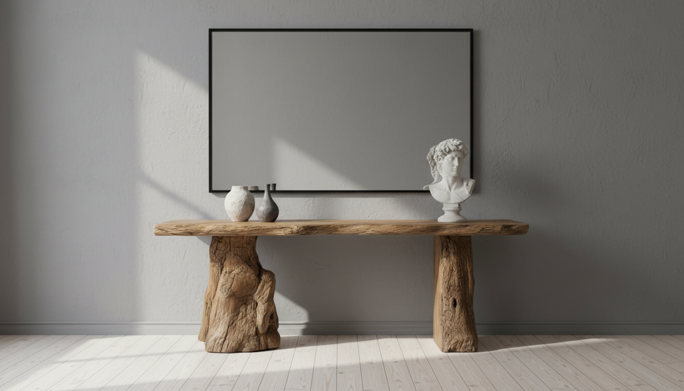 Rootline Live-Edge Console Table – Where Nature Stands Still