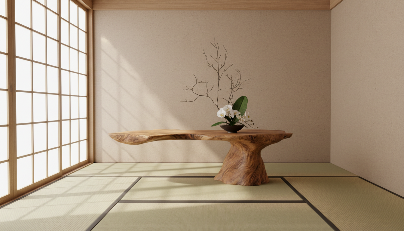 Driftcore Solid Wood Office Desk — Where Work Meets Stillness