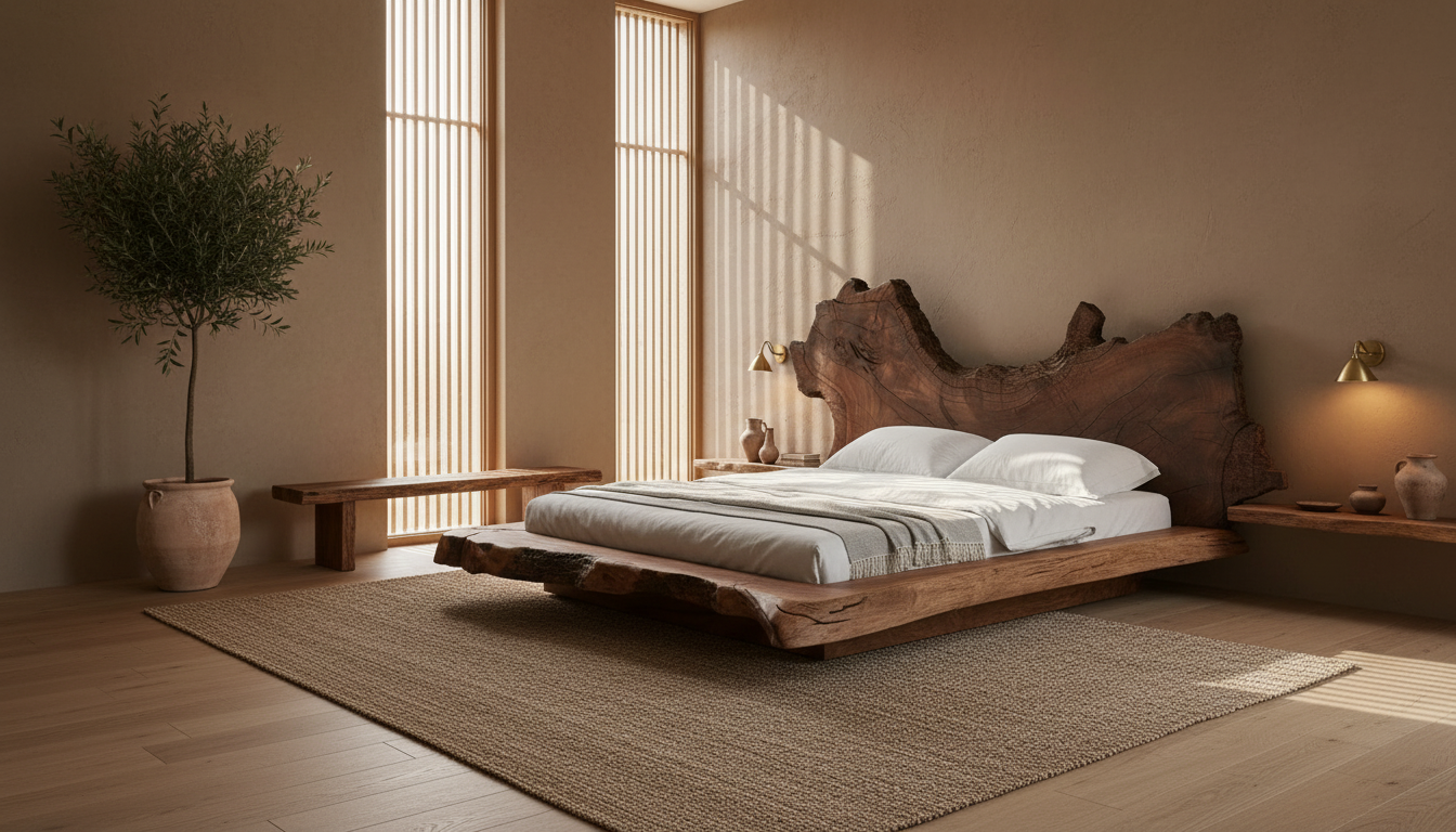 Elysian Slab Bed – Where Nature Holds You