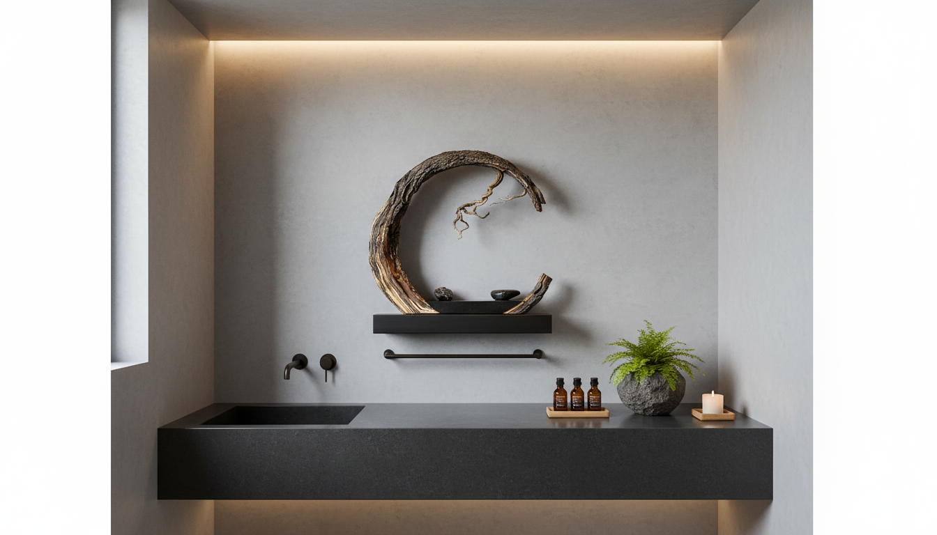 Eternal Arc Sculpture – Handcrafted Root Wood Art Piece