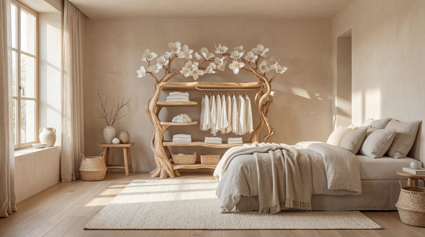 Blossom Canopy Wardrobe – Nature Sculpted into Living Storage