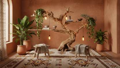 Arborline Solid Wood Wall Bookshelf — A Living Form on the Wall