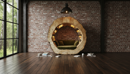 Ringhaven Solid Wood Reading Nook — A Sanctuary Carved From Time