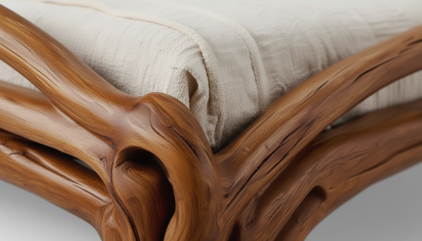 Aurelia Flow Bed – Sculpted by Hand, Guided by Nature