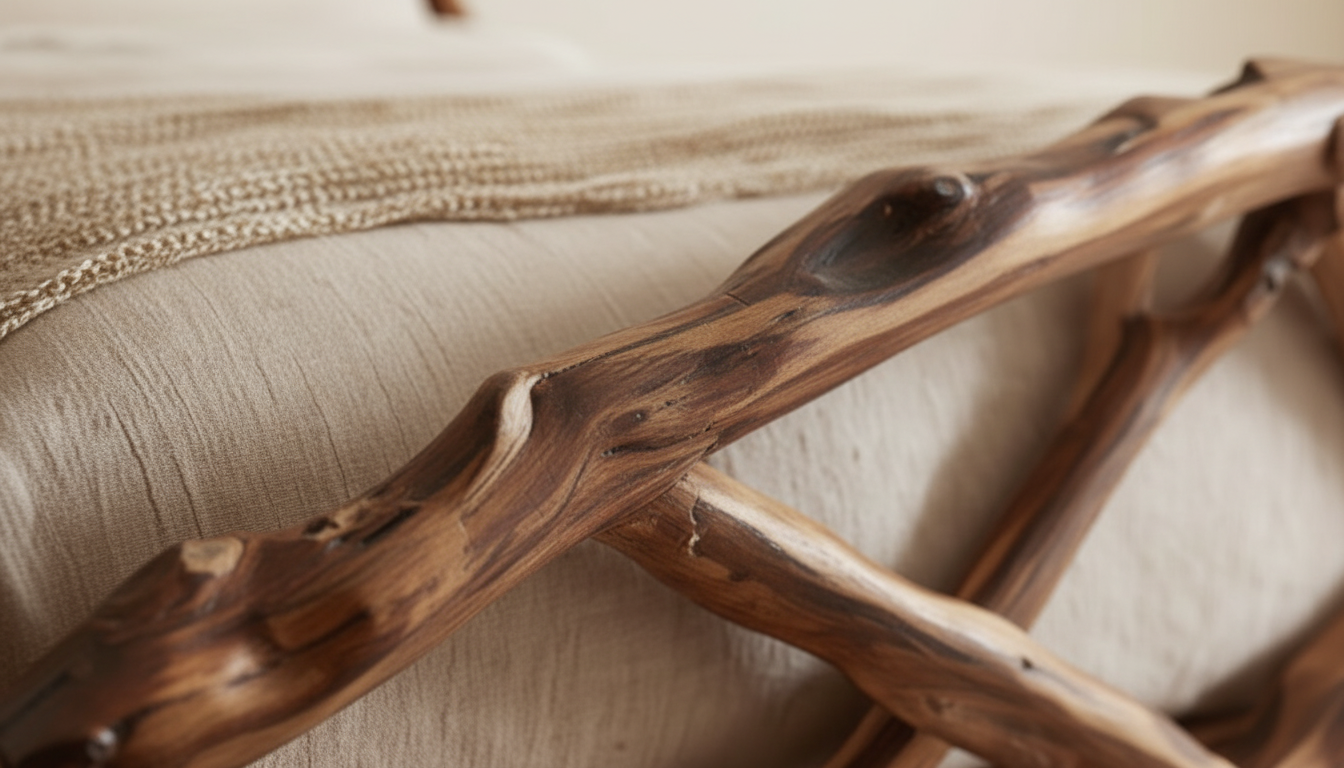 Woodland Embrace Bed – Handcrafted from Living Forms