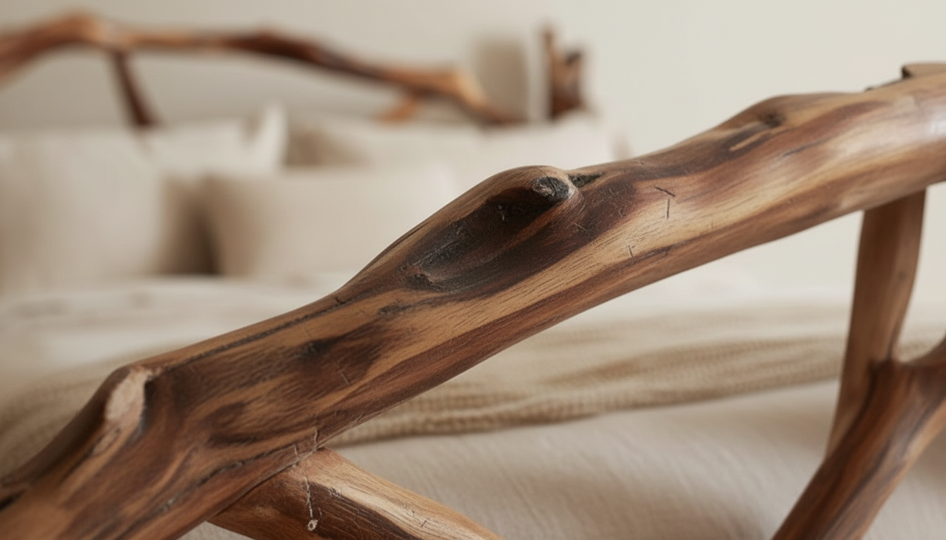 Woodland Embrace Bed – Handcrafted from Living Forms