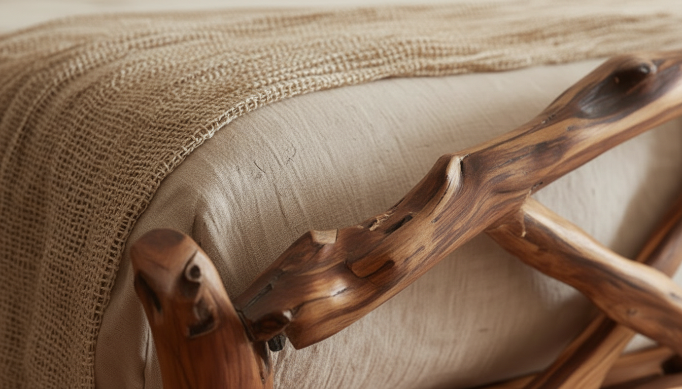 Woodland Embrace Bed – Handcrafted from Living Forms