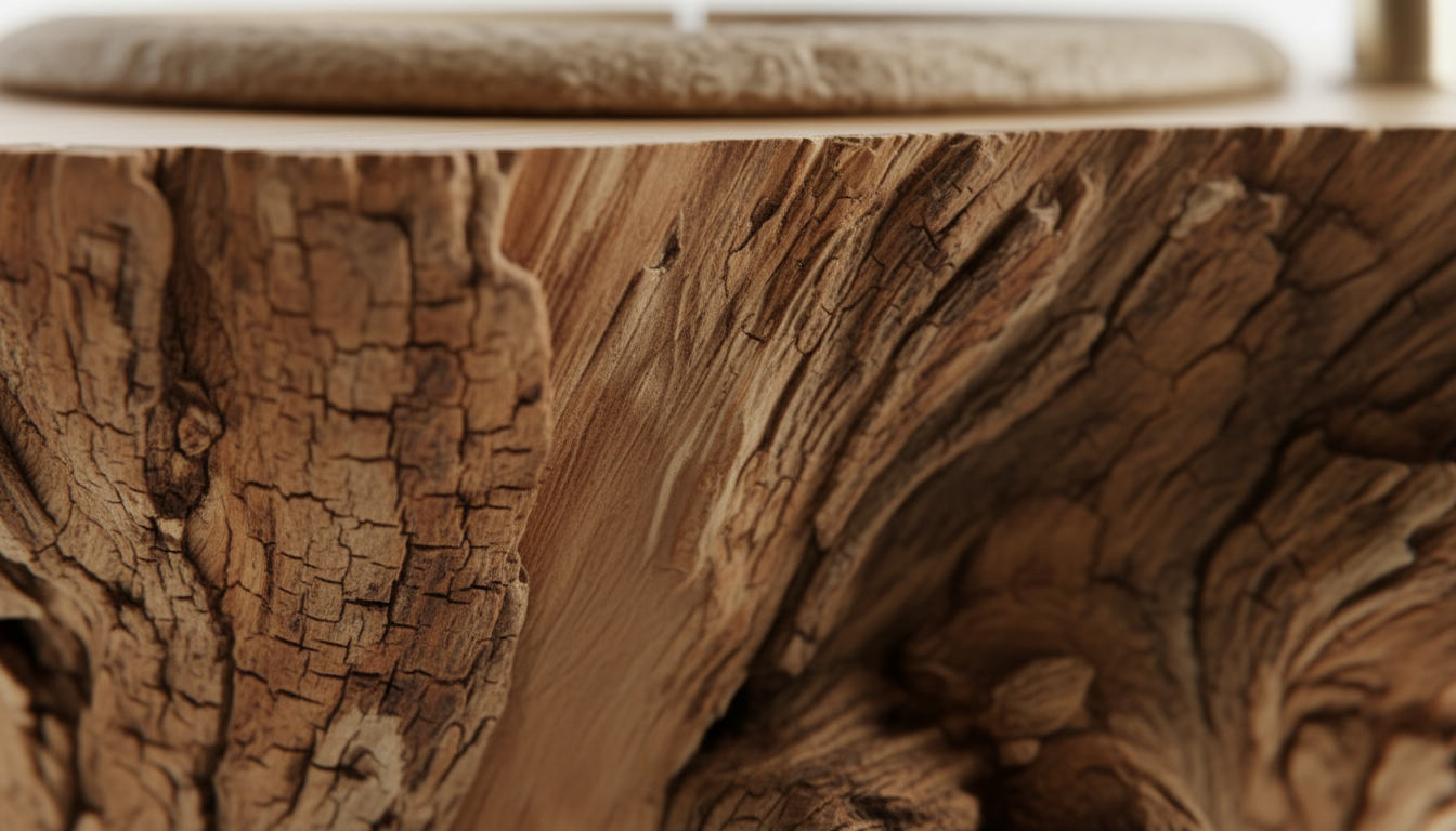 Rootform Solid Wood Pedestal Sink — A Ritual of Grounded Stillness