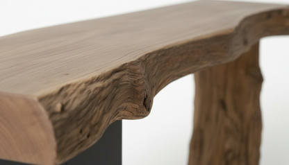 Axisroot Solid Wood Console Table — Where Nature Meets Balance