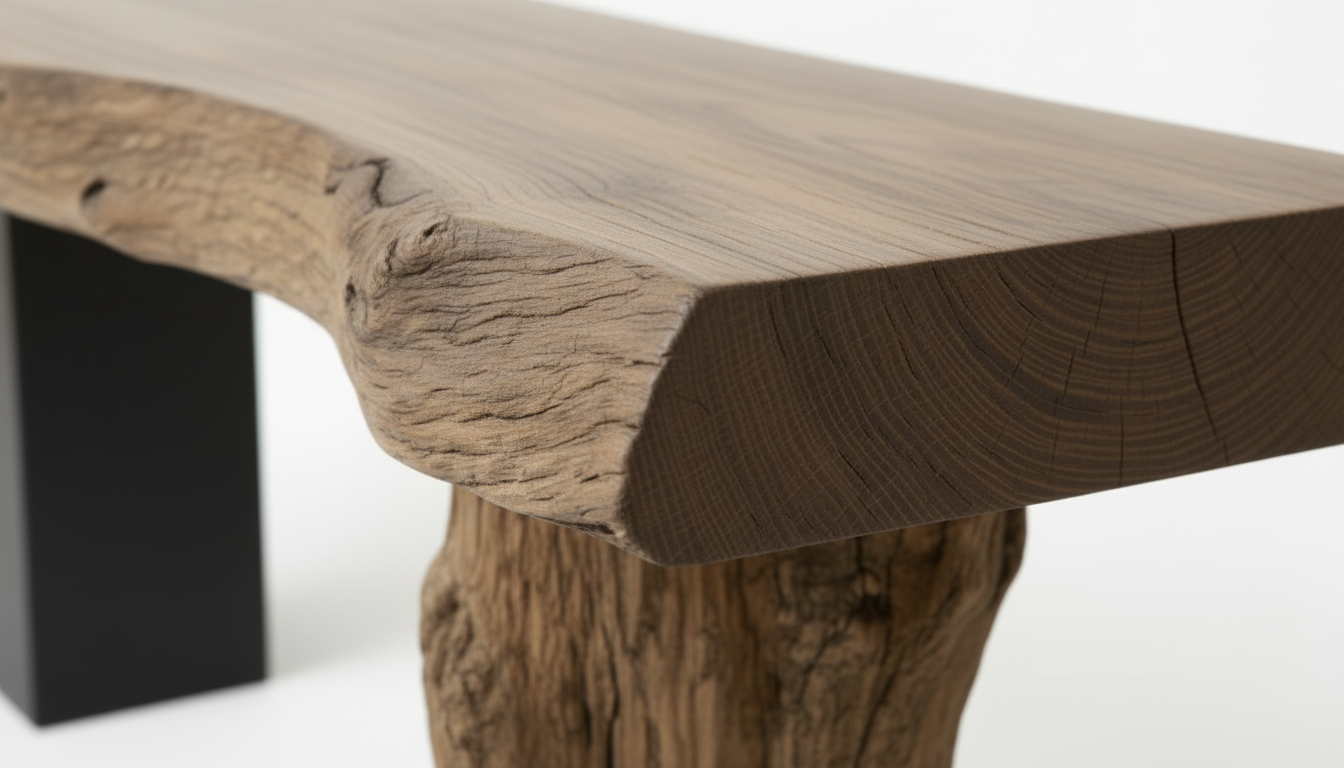 Axisroot Solid Wood Console Table — Where Nature Meets Balance