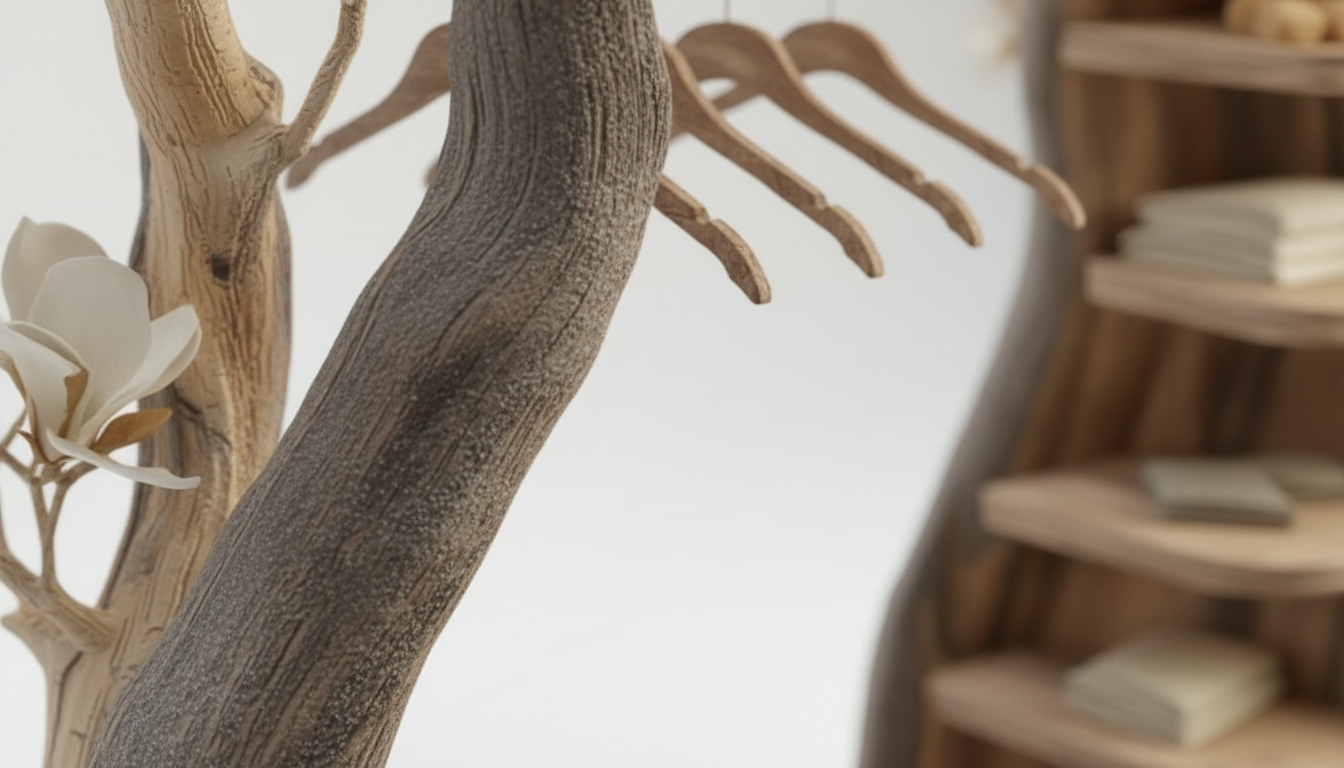 Bloomroot Sculptural Wood Wardrobe — Where Storage Becomes Poetry