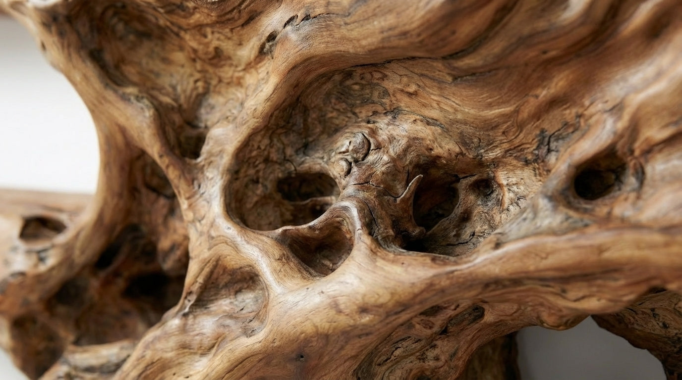 Rootveil Sculptural Wall Shelf — Nature Revealed, Not Refined