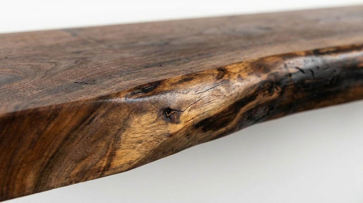 Stillform Live-Edge Floating Shelf — Quiet Weight, Honest Wood