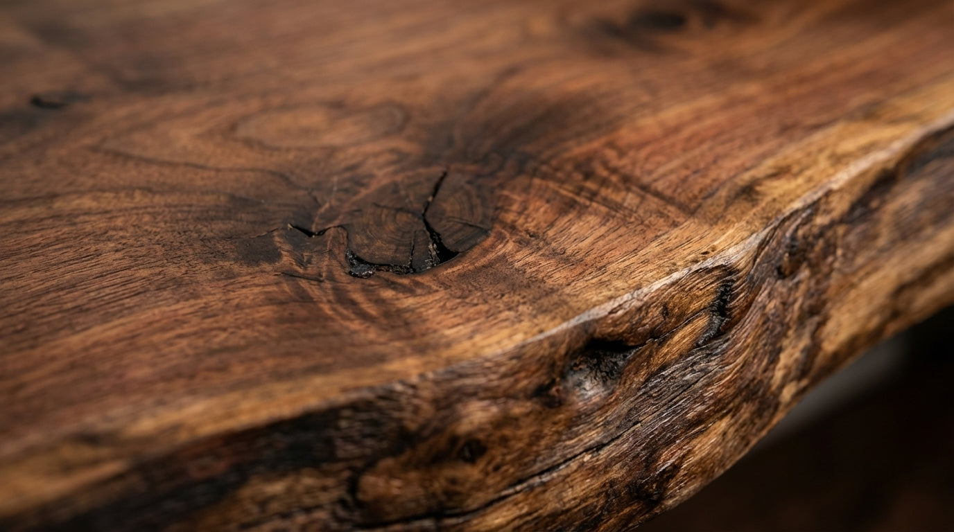 Stillform Live-Edge Floating Shelf — Quiet Weight, Honest Wood