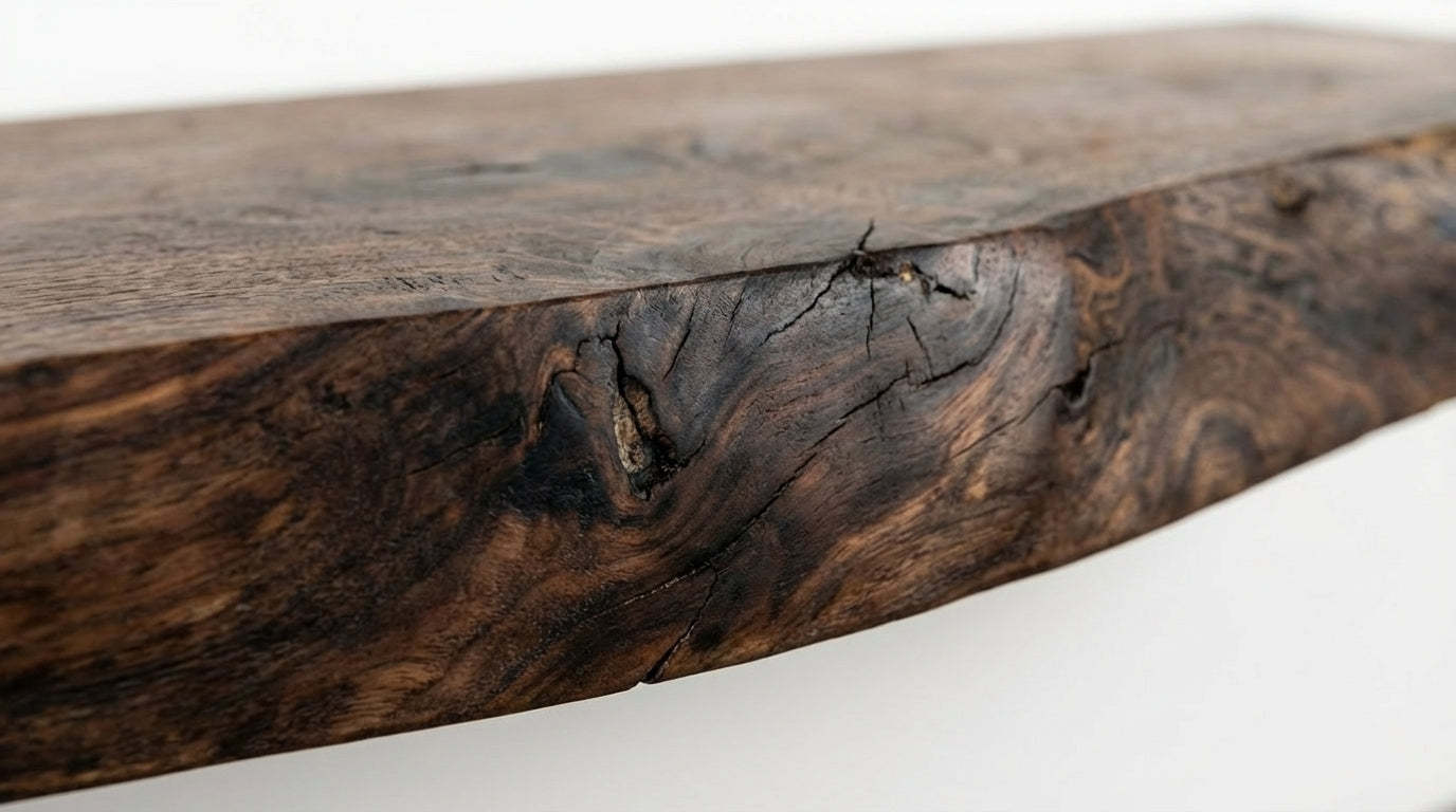 Stillform Live-Edge Floating Shelf — Quiet Weight, Honest Wood