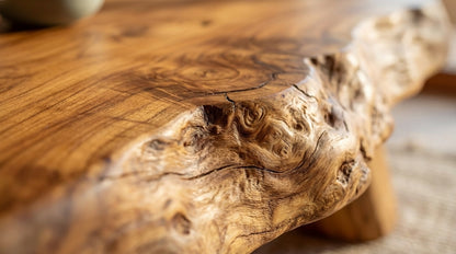 Earthform Live-Edge Coffee Table – Carved by Nature, Grounded by Hand