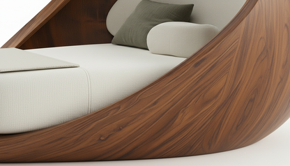 Lunara Cocoon Bed – A Private World Within Wood