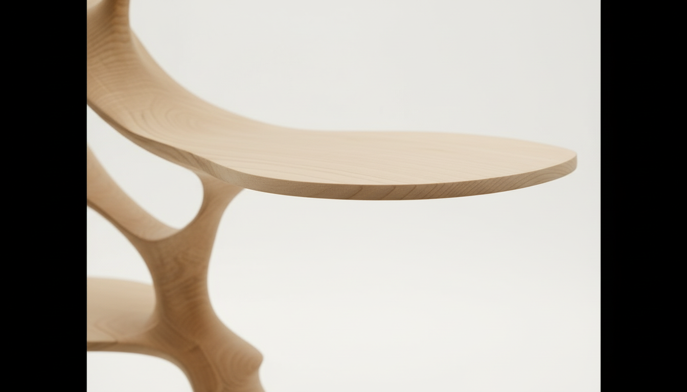 Sylvaform Solid Wood Tree Bookshelf — A Vertical Expression of Growth