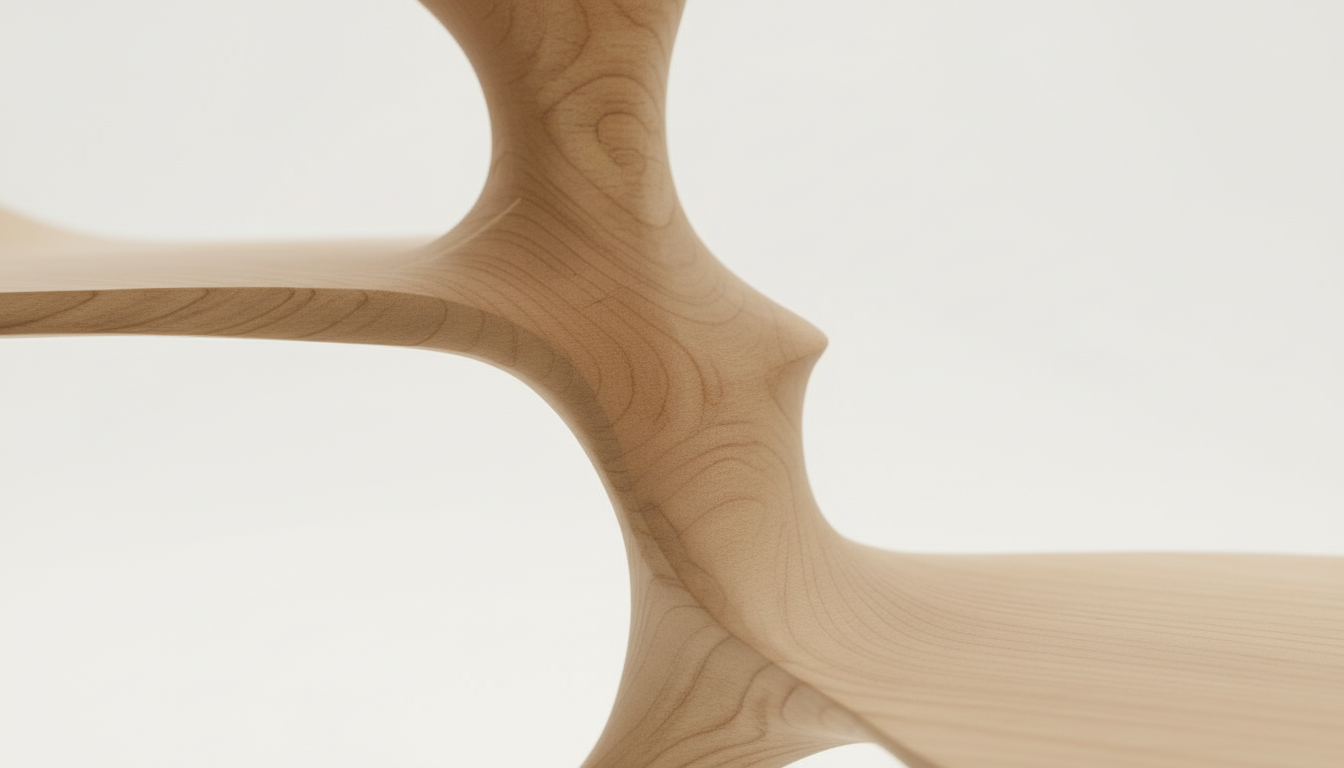 Sylvaform Solid Wood Tree Bookshelf — A Vertical Expression of Growth