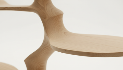 Sylvaform Solid Wood Tree Bookshelf — A Vertical Expression of Growth