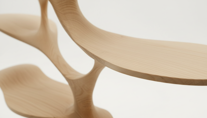 Sylvaform Solid Wood Tree Bookshelf — A Vertical Expression of Growth