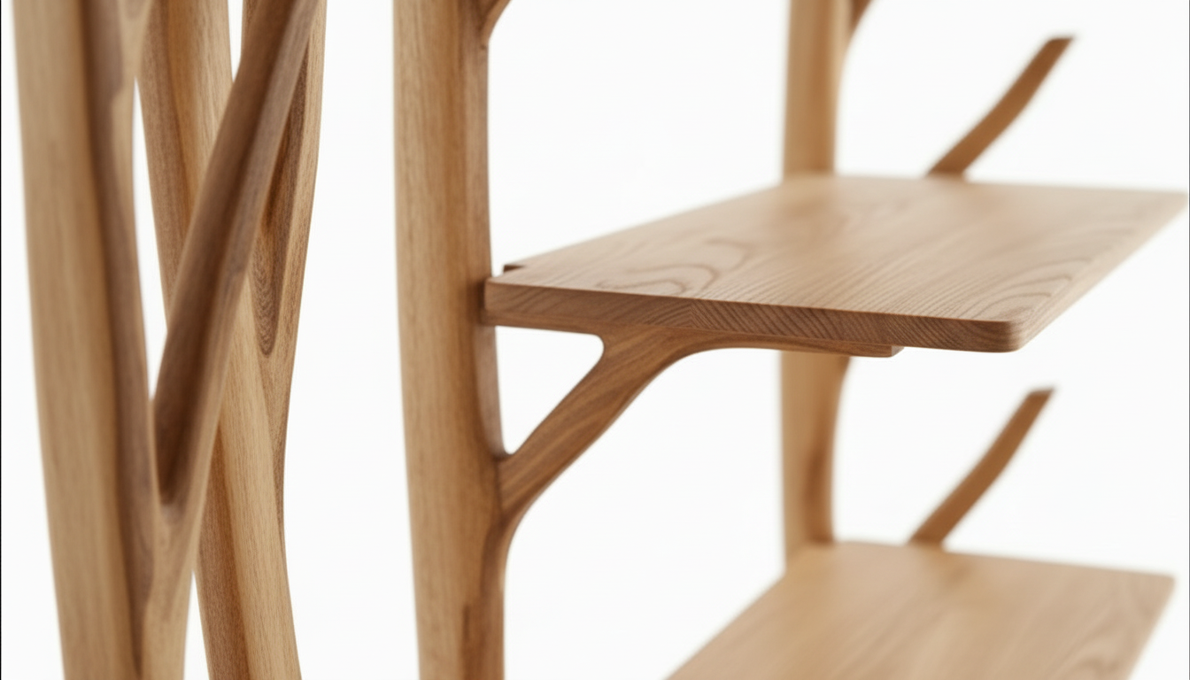 Forestline Open Wood Wardrobe — Sculpted Storage Inspired by Trees