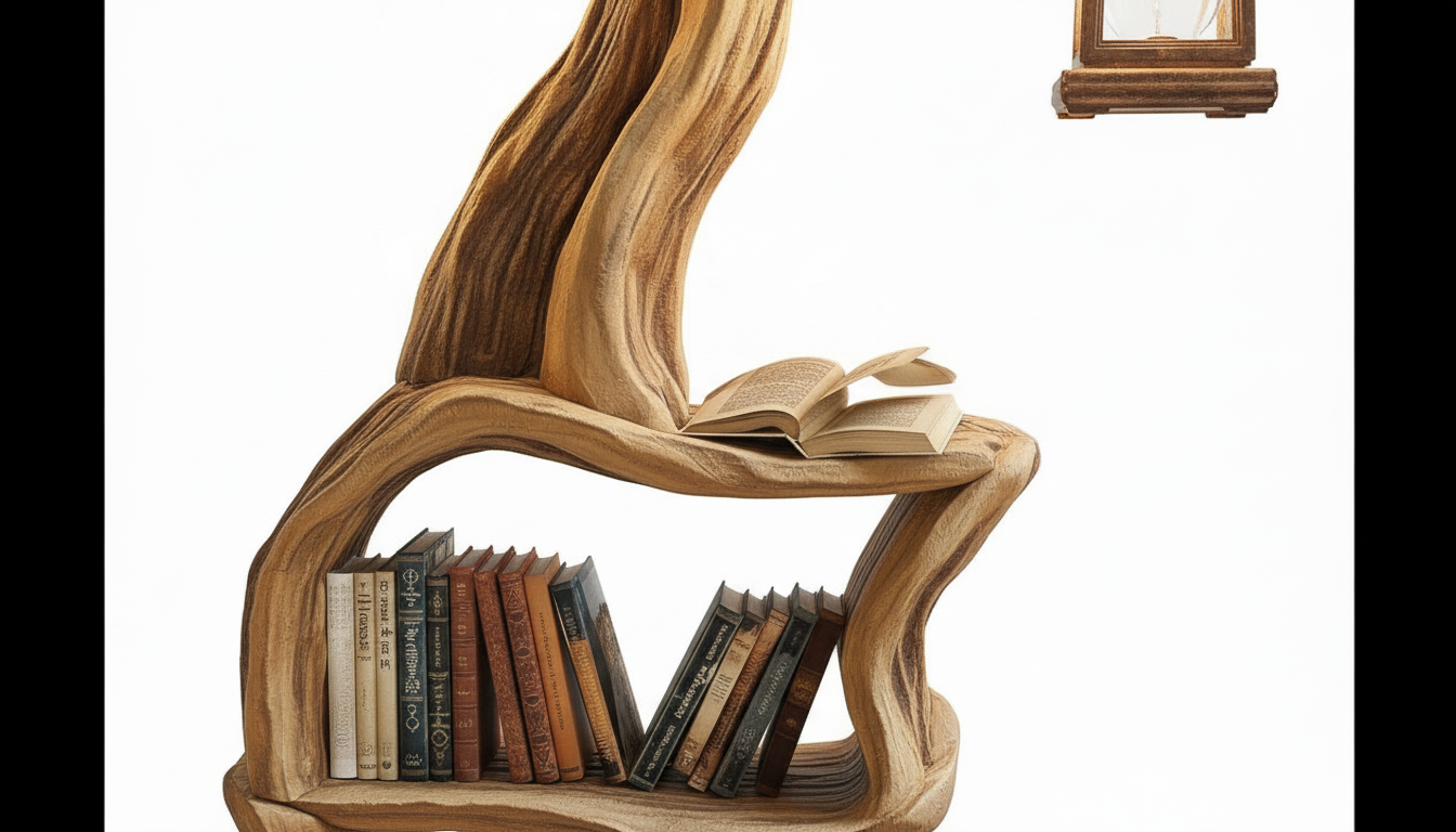 Illuminated Tree Bookshelf – A Living Sculpture of Light & Knowledge