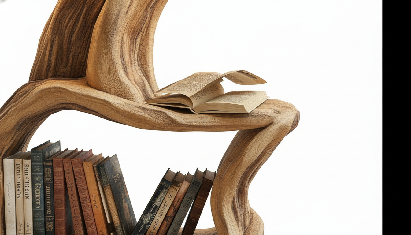 Illuminated Tree Bookshelf – A Living Sculpture of Light & Knowledge